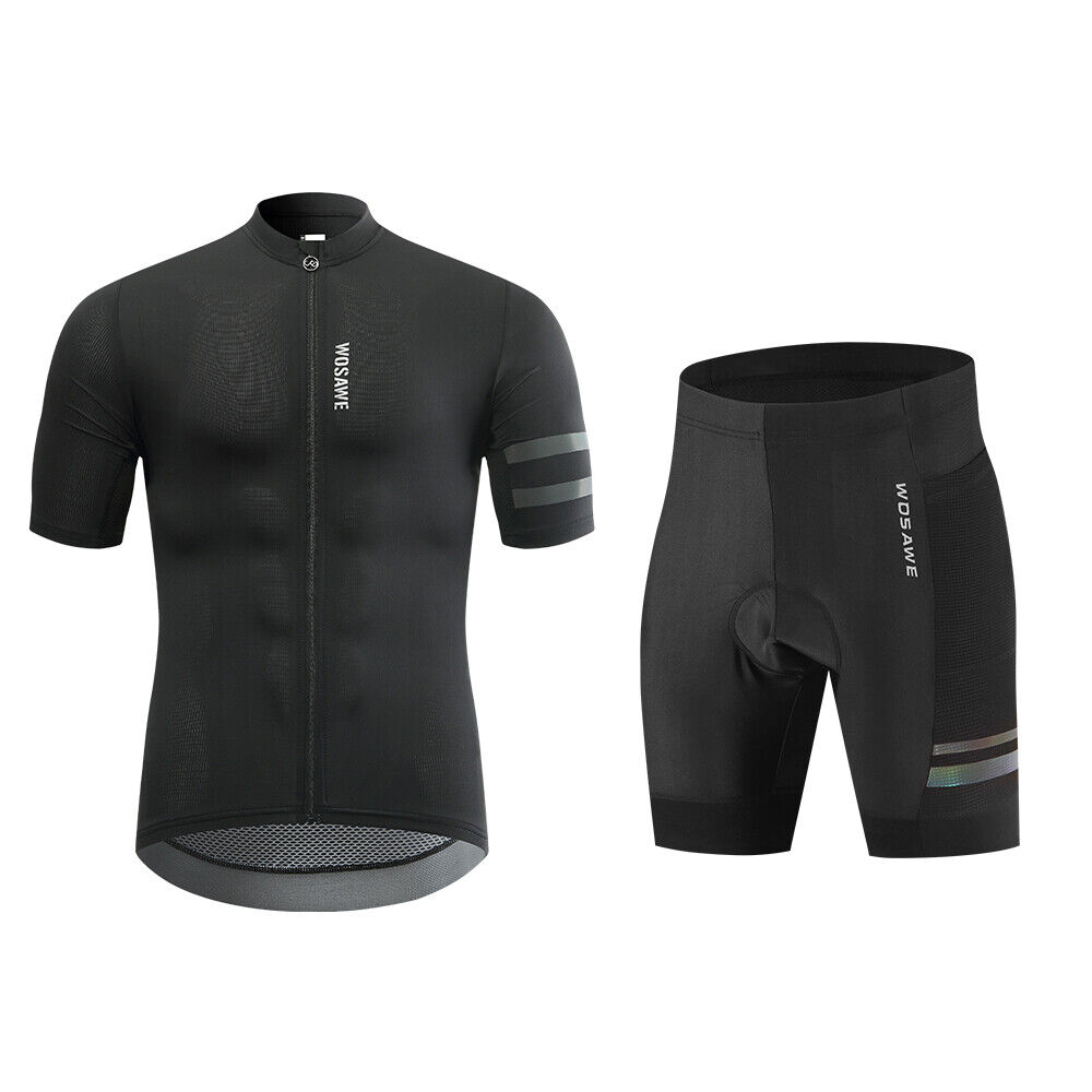 Cycling Best Men's Quick-Dry Cycling Jersey & Padded Shorts Set