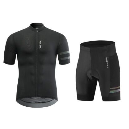 Cycling Best Men's Quick-Dry Cycling Jersey & Padded Shorts Set