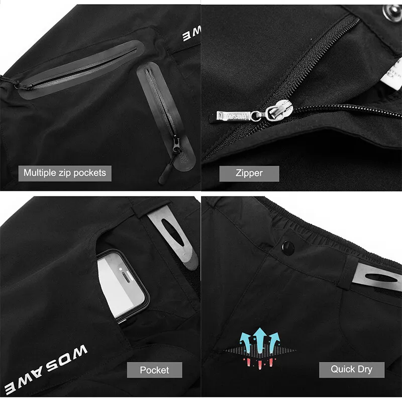 Cycling Best Men's Baggy Cycling Shorts Mountain Bottoms Padded Shorts