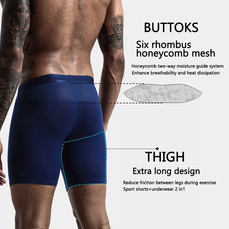 Cycling Best Men's Anti-Chafing Bike Underwear - Moisture-Wicking Sport Shorts