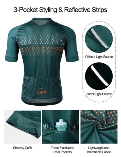 Cycling Best Men's Quick-Dry Cycling Jersey – Lightweight Bike Shirt