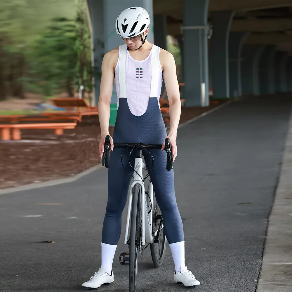 Cycling Best Men's 3D Padded Bib Shorts with Elastic Straps