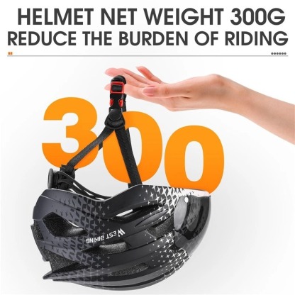 Cycling Best Magnetic Goggles Bike Helmet with LED Light Cycling Gear