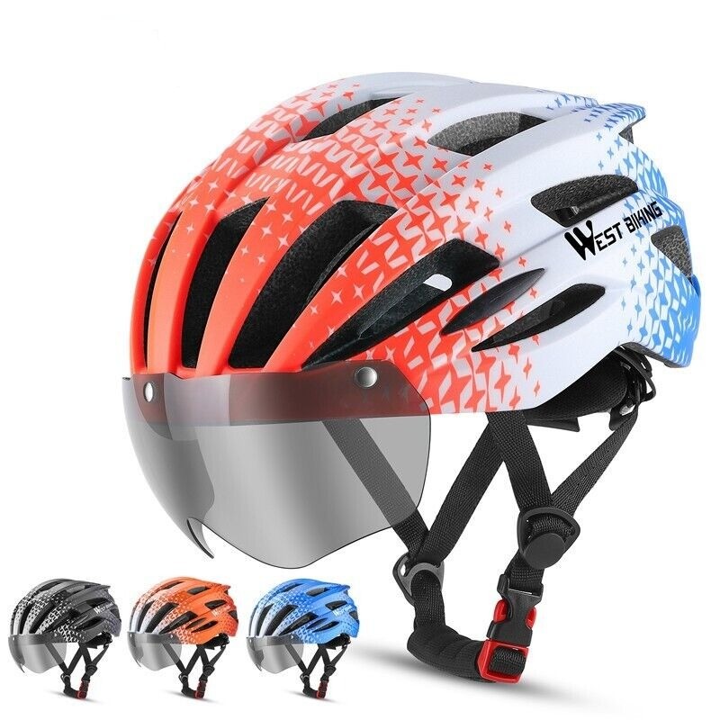 Cycling Best Magnetic Goggles Bike Helmet with LED Light Cycling Gear
