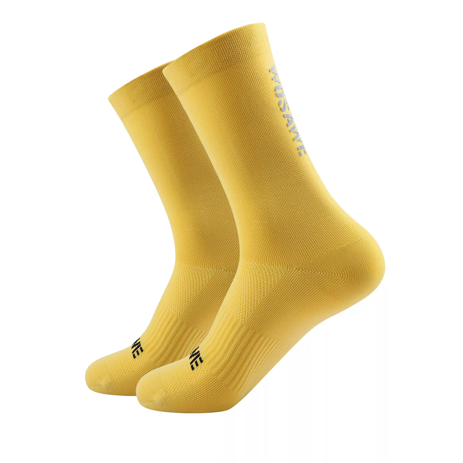 Cycling Best Breathable Crew Bike Socks - Cushioned, Unisex 2-Pack