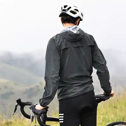 Cycling Best Reflective Windproof Jacket - Unisex Hooded Cycling Gear