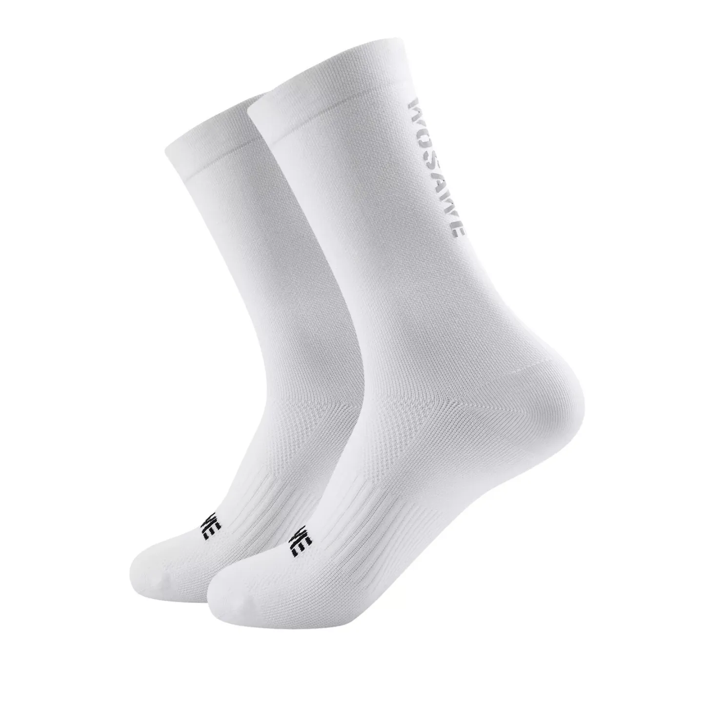 Cycling Best Breathable Crew Bike Socks - Cushioned, Unisex 2-Pack