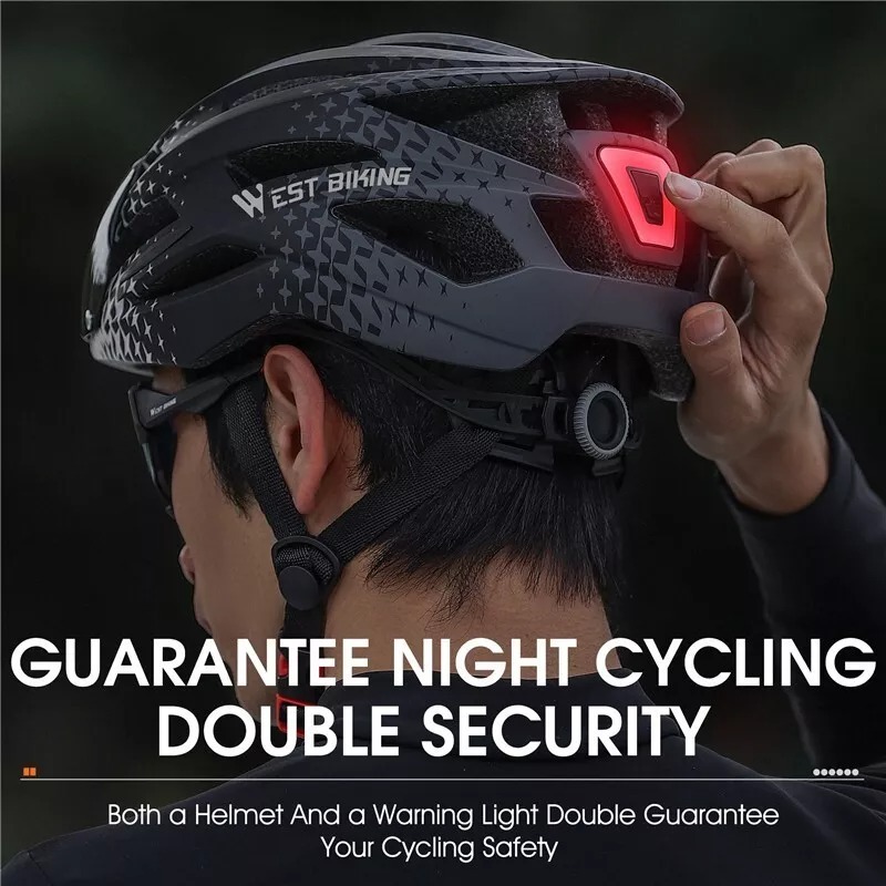 Cycling Best Magnetic Goggles Bike Helmet with LED Light Cycling Gear