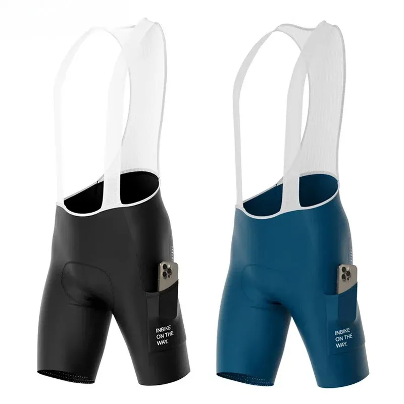 Cycling Best Men's Breathable Bib Shorts Gel Padding with Pocket