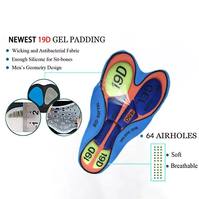 Cycling Best Men's Cycling Jersey Shorts Set - Moisture-Wick, UV Protection