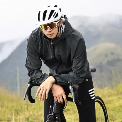 Cycling Best Reflective Windproof Jacket - Unisex Hooded Cycling Gear