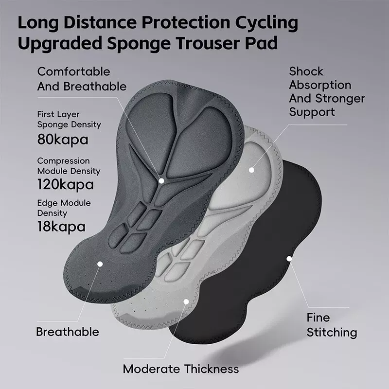 Cycling Best Men's 5D Padded MTB Shorts - Moisture-Wicking Bike Liners