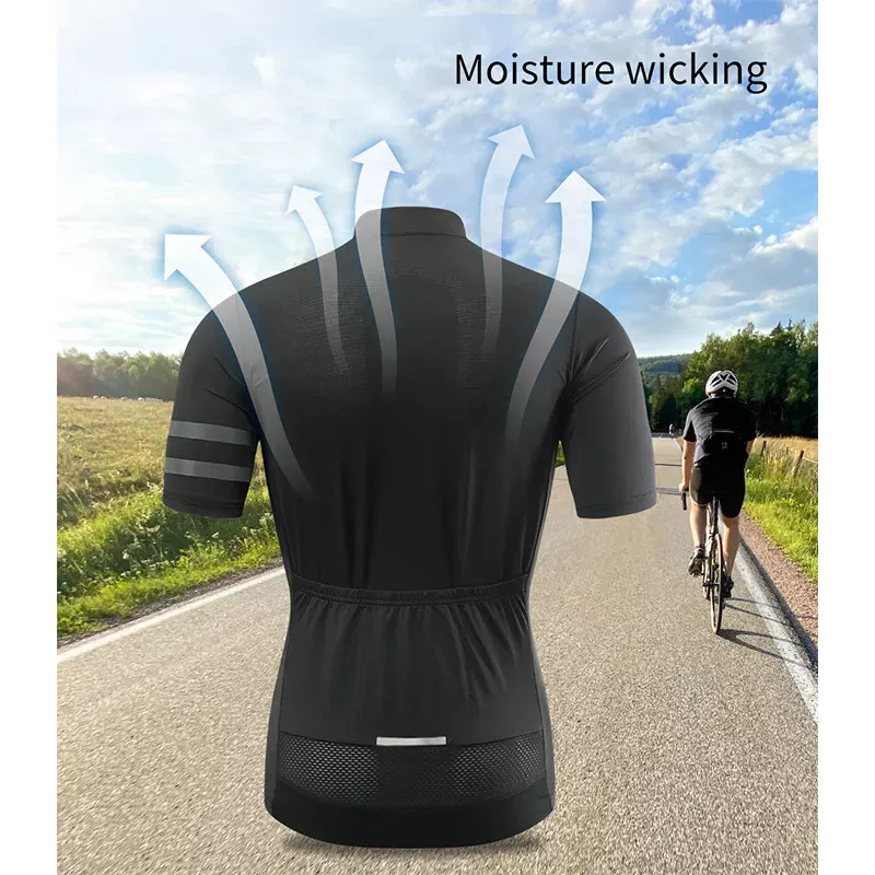 Cycling Best Men's Quick-Dry Cycling Jersey & Padded Shorts Set