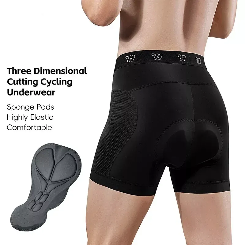 Cycling Best Men's 5D Padded MTB Shorts - Moisture-Wicking Bike Liners