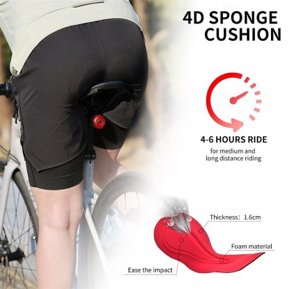 Cycling Best 2-in-1 Padded Cycling Shorts  Moisture-Wicking  Anti-Slip