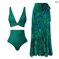 YearPeak Reversible Swimsuit 3-Piece Set - 4 Versatile Styles
