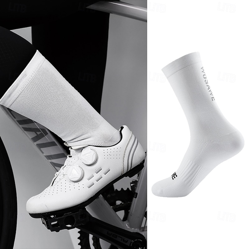 Cycling Best Breathable Crew Bike Socks - Cushioned, Unisex 2-Pack