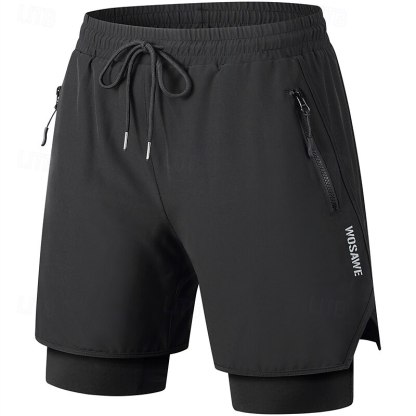 Cycling Best 2-in-1 Padded Cycling Shorts  Moisture-Wicking  Anti-Slip