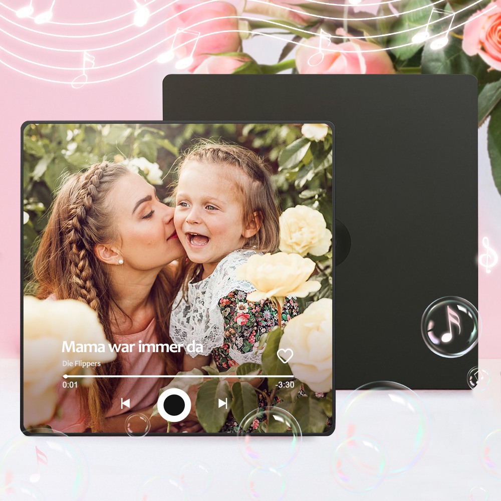 Individueller Musikmagnet Zum Muttertag Mit Fotos Und Lieblingslied Für Die Beste Mutter