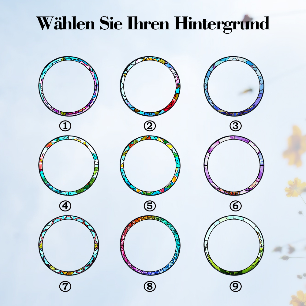 Personalisierter Foto Buntglas Fensteranhänger Sonnenfänger Zum Muttertagsgeschenk Weihnachtsgeschenk