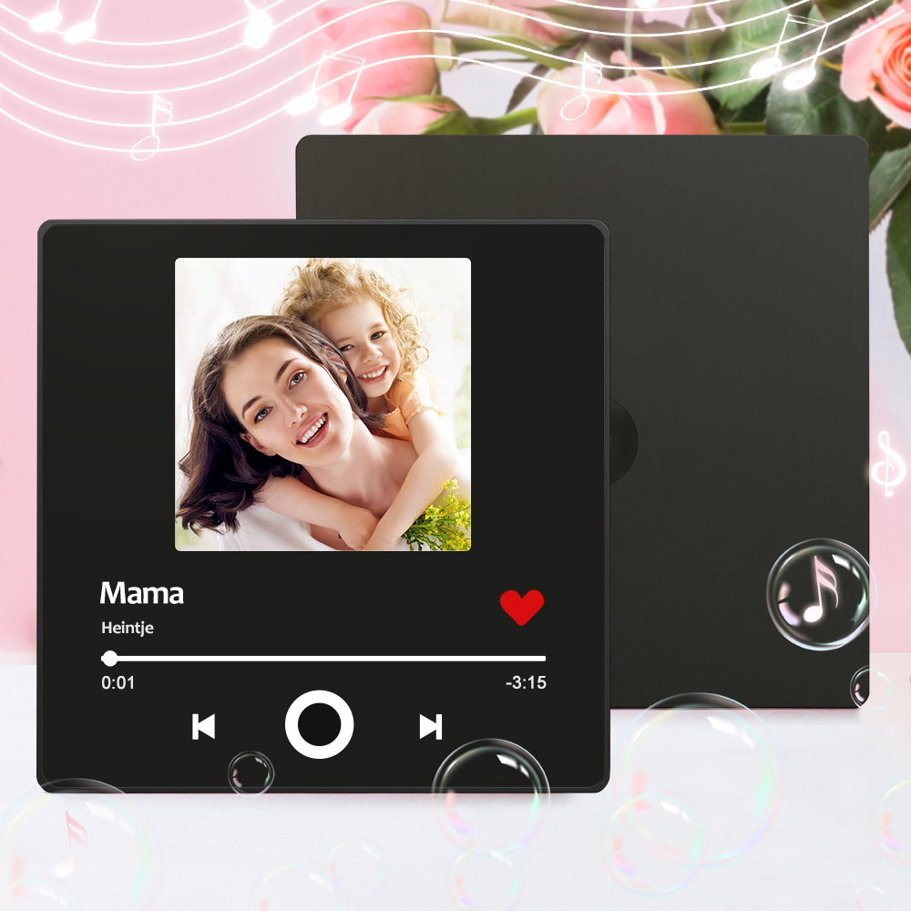 Individueller Musikmagnet Zum Muttertag Mit Fotos Und Lieblingslied Fü