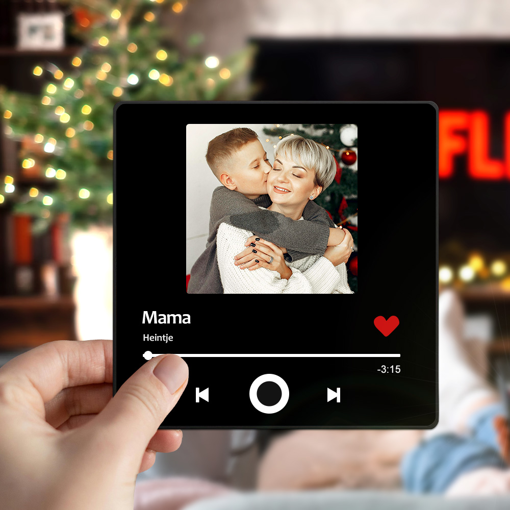 Personalisierter Musik Foto Kühlschrankmagnet Zum Muttertag Mit Wunsch