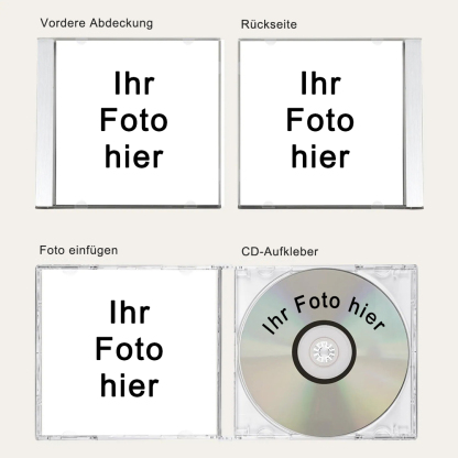 Personalisierte Foto CD Für Paare Mit Liebesliedern Und Playlist Geschenk Zum Valentinstag Oder Jahrestag