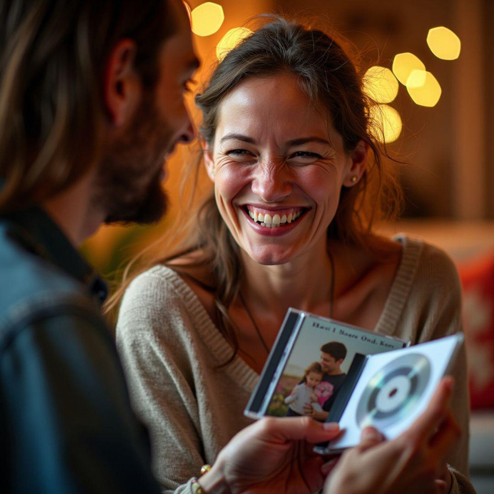 Personalisierte Foto CD Für Paare Mit Liebesliedern Und Playlist Geschenk Zum Valentinstag Oder Jahrestag