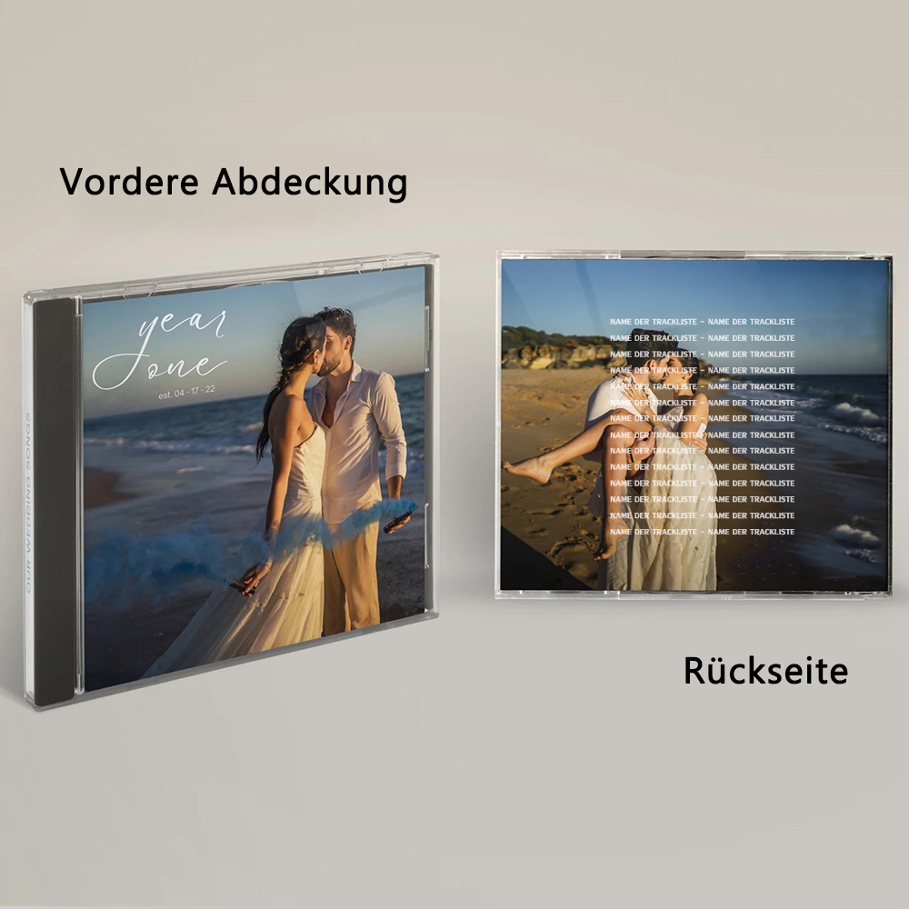 Personalisierte Foto CD Für Paare Mit Liebesliedern Und Playlist Geschenk Zum Valentinstag Oder Jahrestag