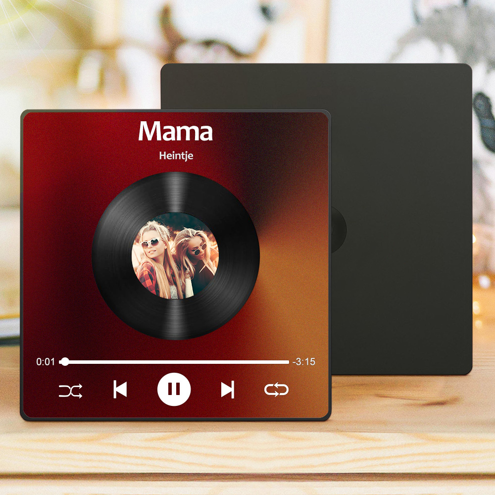 Individueller Musikmagnet Zum Muttertag Mit Fotos Und Lieblingslied Für Die Beste Mutter