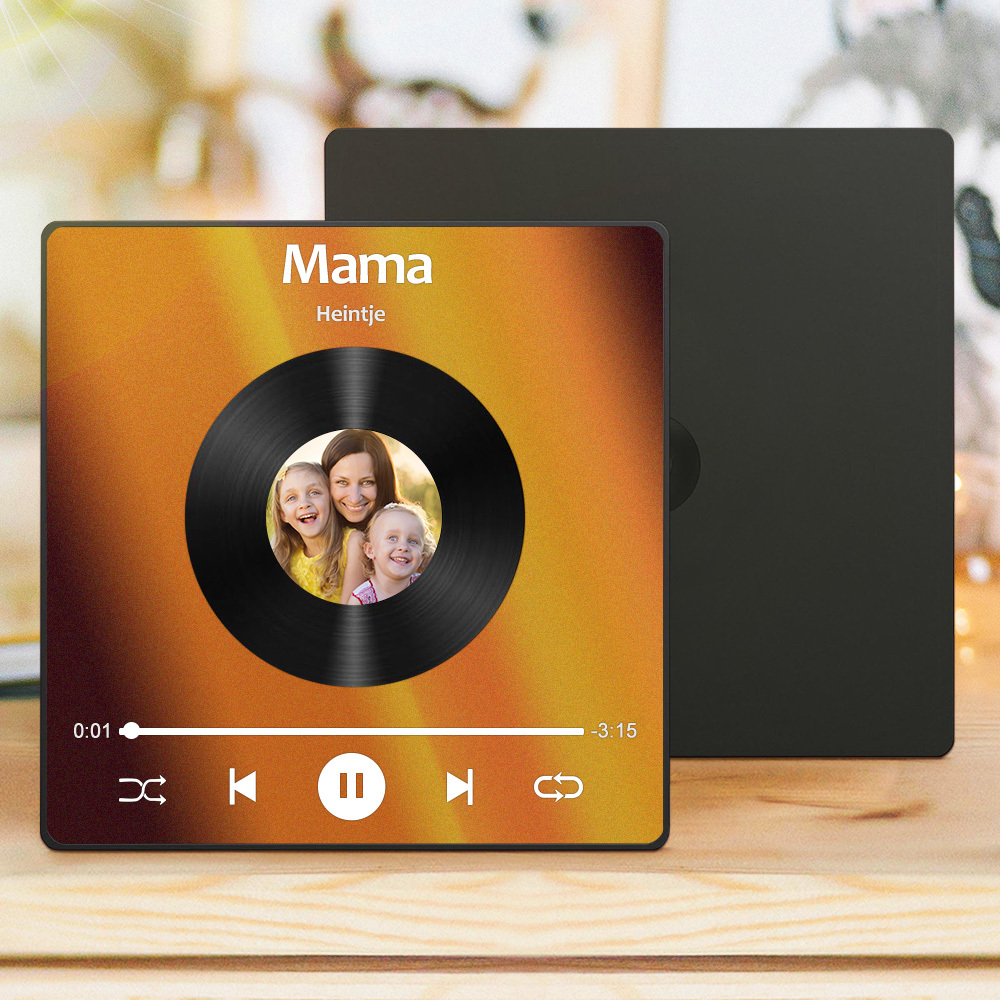 Muttertagsgeschenk Musik Foto Magnet Mit Personalisierter Fotocollage Und Song