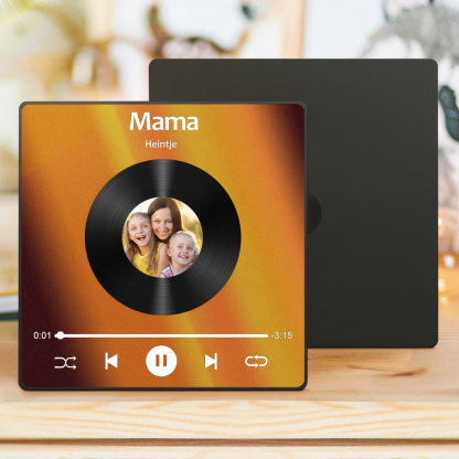 Muttertagsgeschenk Musik Foto Magnet Mit Personalisierter Fotocollage Und Song