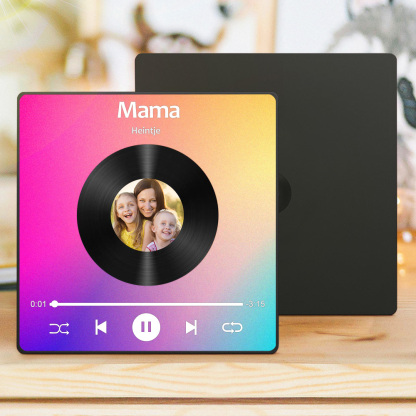 Muttertagsgeschenk Musik Foto Magnet Mit Personalisierter Fotocollage Und Song