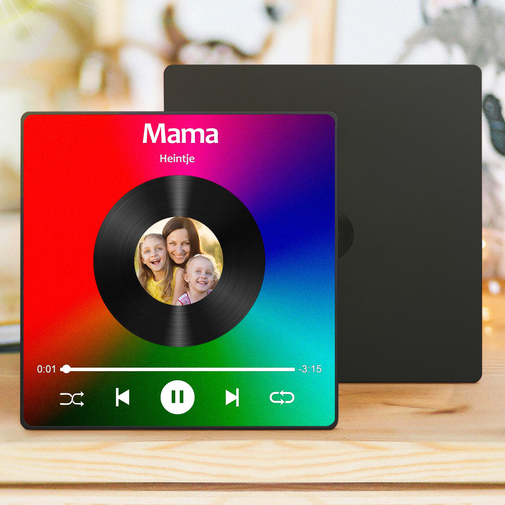 Muttertagsgeschenk Musik Foto Magnet Mit Personalisierter Fotocollage Und Song