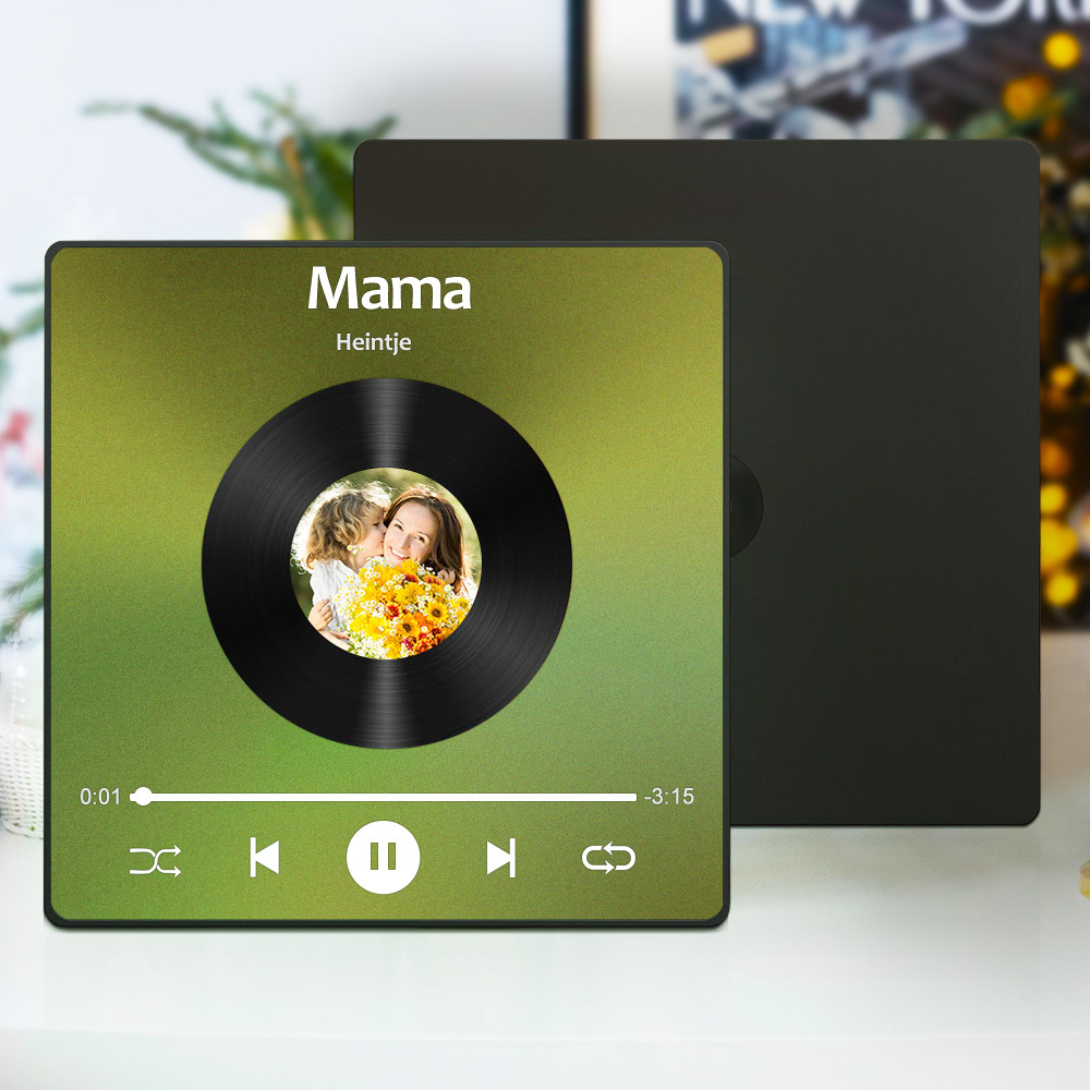 Personalisierter Musik Foto Magnet Für Muttertag Mit Foto Und Song Zum Erinnern