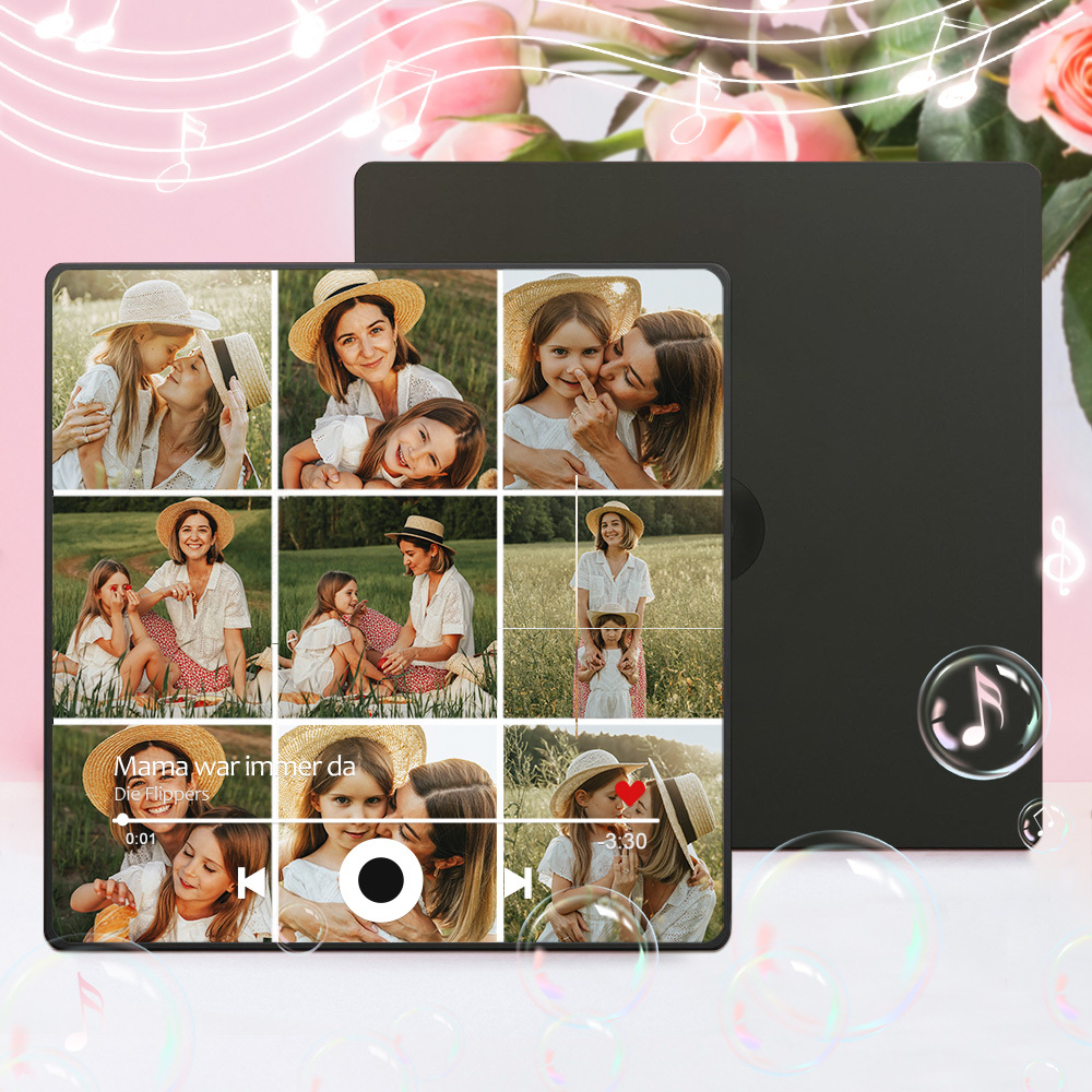 Individueller Musikmagnet Zum Muttertag Mit Fotos Und Lieblingslied Für Die Beste Mutter