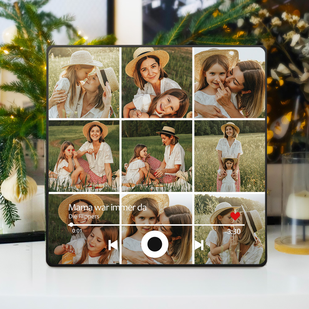 Individueller Musikmagnet Zum Muttertag Mit Fotos Und Lieblingslied Für Die Beste Mutter