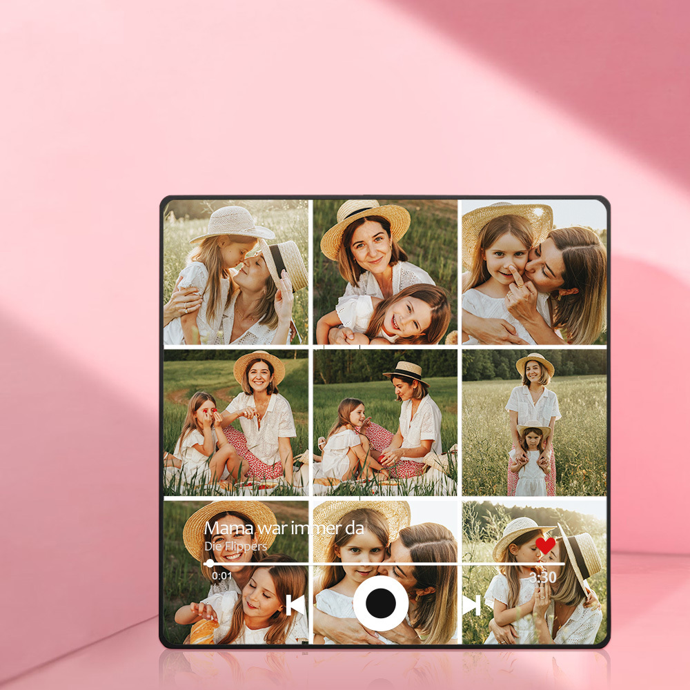 Individueller Musikmagnet Zum Muttertag Mit Fotos Und Lieblingslied Für Die Beste Mutter