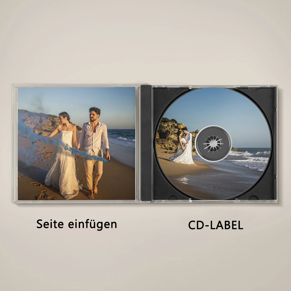 Personalisierte Foto CD Für Paare Mit Liebesliedern Und Playlist Geschenk Zum Valentinstag Oder Jahrestag