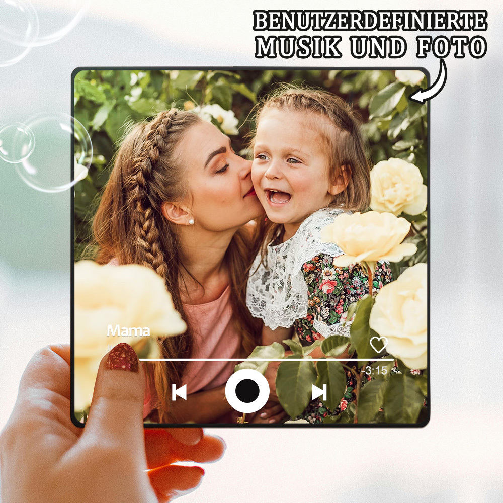 Individueller Musikmagnet Zum Muttertag Mit Fotos Und Lieblingslied Für Die Beste Mutter