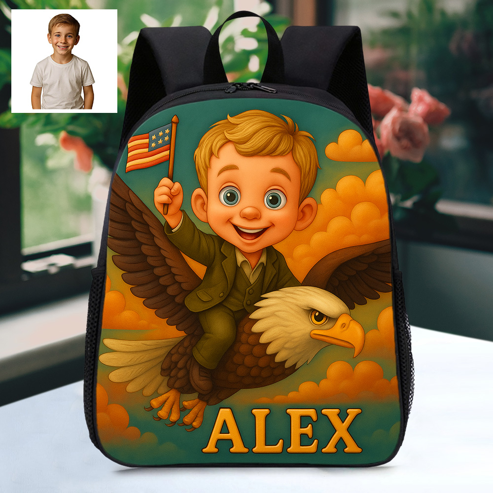 Personalisierter Kinder Rucksack Mit Cartoon Bild Und Name Einzigartiger Weltraum Abenteuer Schulranzen Für Kinder