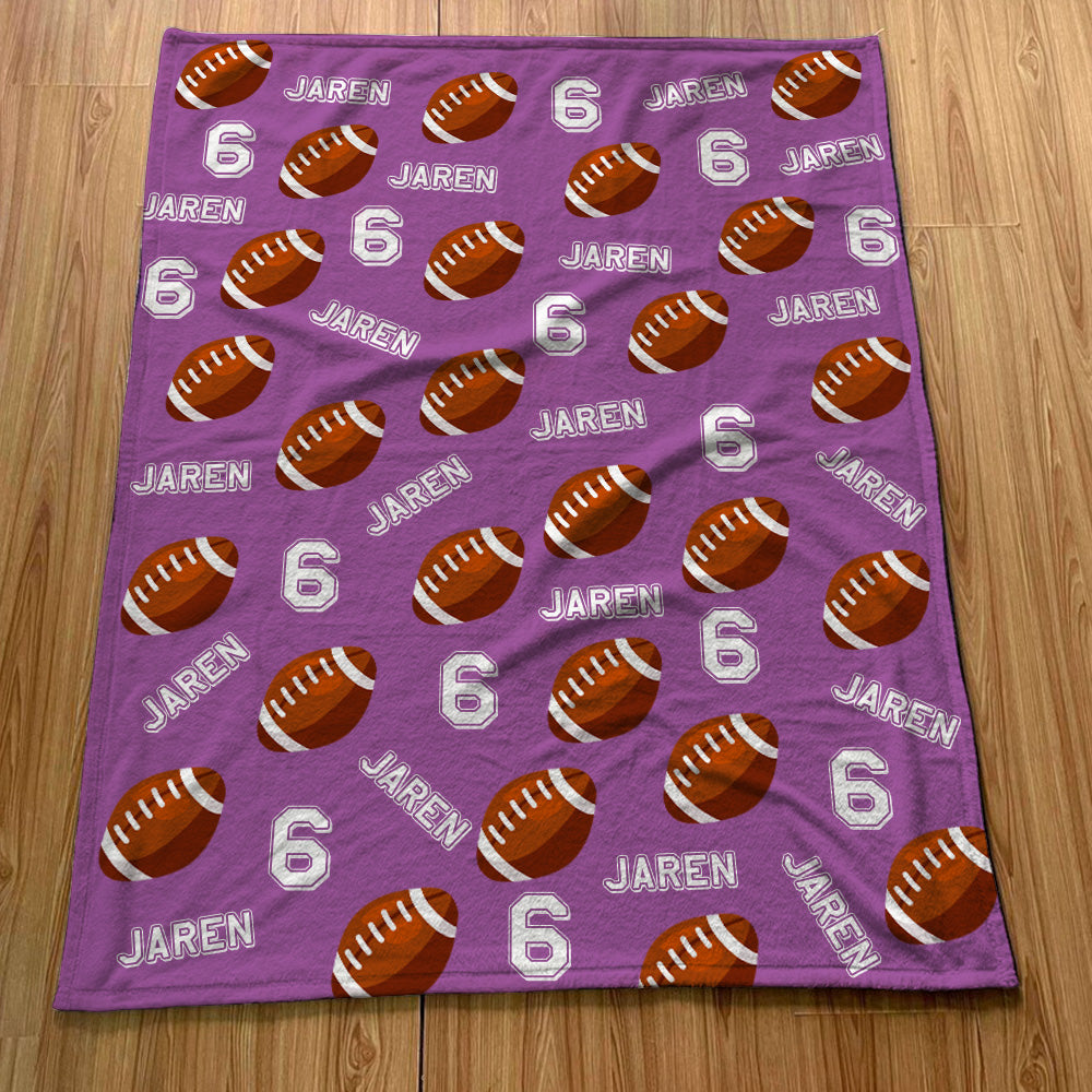 Personalisiertes Fußballdecke Mit Namen Individuelle Teamdecke Fußball