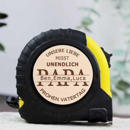 Personalisiertes Rollbandmaß Mit Namen Geschenk Für Vater Zum Vatertag