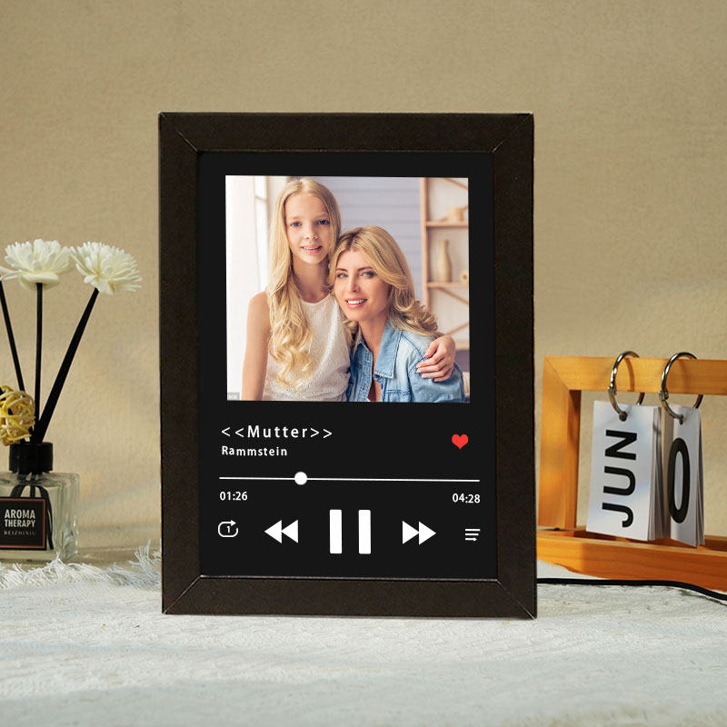 Fotorahmen mit Musik Personalisiert Ganzes Lied Musikrahmen Individueller Musikplayer (Spielt Ganzes Lied)