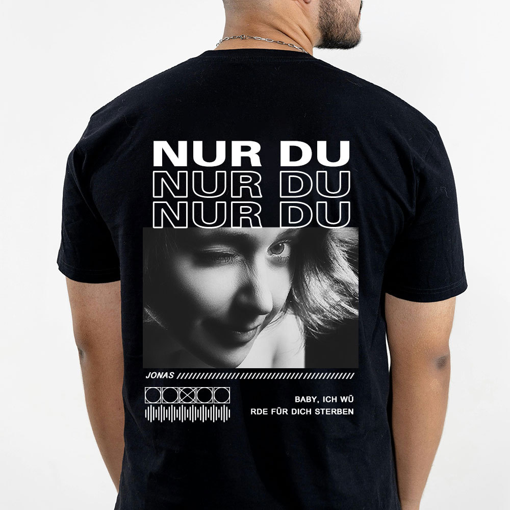Personalisiertes Collage Foto TShirt Geschenk Für Freundin Oder Freund