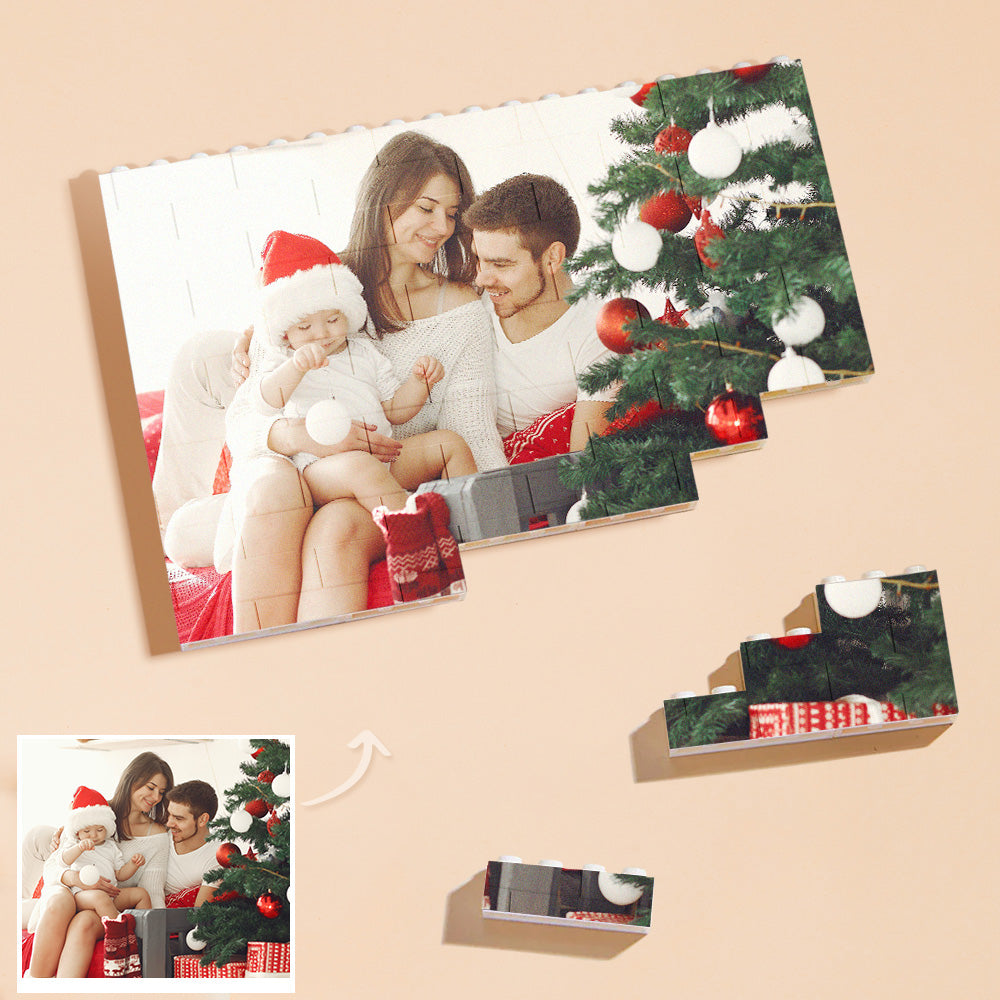 Personalisierter Baustein Fotoblock Puzzle Herz Foto Baustein Geschenk zum Jubiläum