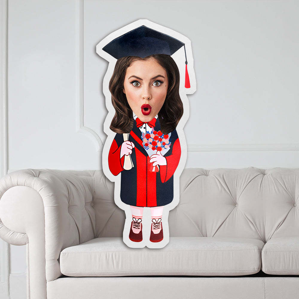 Personalisierte Abschlusskissen Mit Foto Im Talar Gesichtskissen Als Graduation Geschenk Für Sohn Oder Tochter