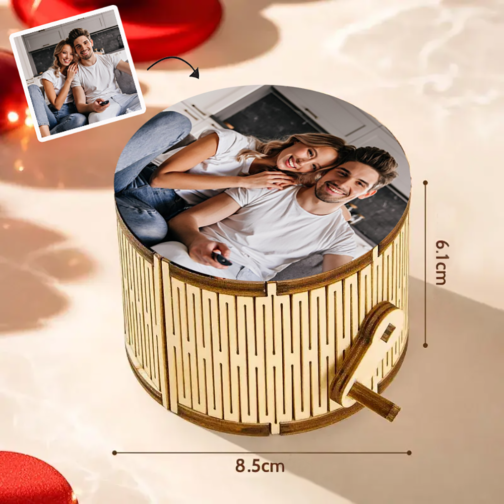 Spieluhr Mit Foto Und Lied Spielt Ganzes Lied Zylindrische Handkurbel Spieluhr