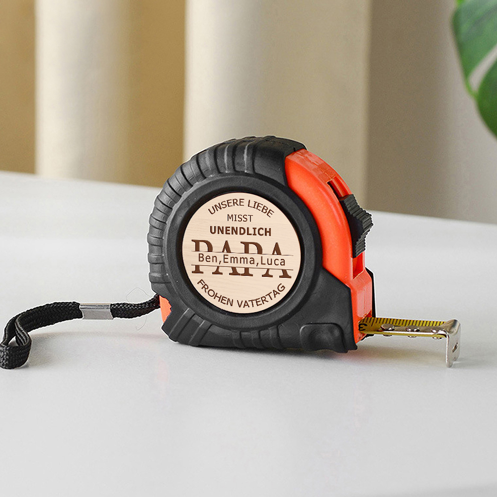 Personalisiertes Rollbandmaß Mit Namen Geschenk Für Vater Zum Vatertag