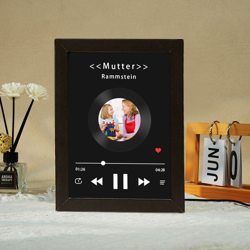Fotorahmen mit Musik Personalisiert Ganzes Lied Musikrahmen Individuel